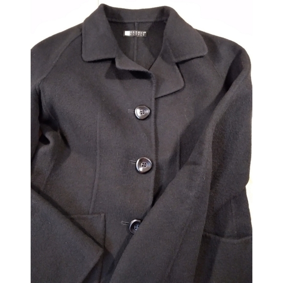 Carole Little black 100% wool handmade jacket XS - Picture 4 of 13